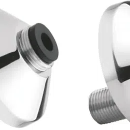 2Pcs Wall Mixer Legs with Flange Set with Chrome Finish Faucet Mount-24