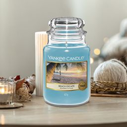 YANKEE CANDLE Unisex Blue Large Jar Scented Candles- Beach Escape-27