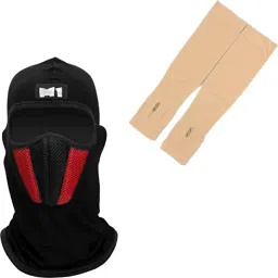 1 Pair Arm Sleeves+1 Full Balaclava Combo-23
