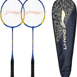 Smash XP 70 IV Badminton Racket (Set of 2 + 2 Full Covers) (Strung, Black / Gold) Black Strung Badminton Racquet-25