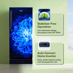 haier 190 L Direct Cool Single Door 4 Star Refrigerator with Base Drawerwith Large Storage Space1 Hour Icing Technology image 4