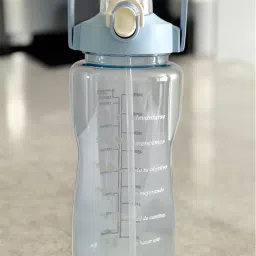 2L Motivational Water Bottle | Time Tracker |Pastel Aesthetic |Lock Lid + Handle 2000 ml Bottle-image-16