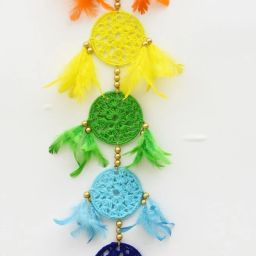 Nylon, Steel, Wool, Wood Dream Catcher-image-63