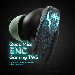 number Super Buds Pro GT99 Dual Pair, 4 Mic ENC Gaming RGB TWS,35ms Latency,50H Battery Bluetooth Headset image 3