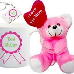Soft Toy, Mug, Keychain Gift Set-10