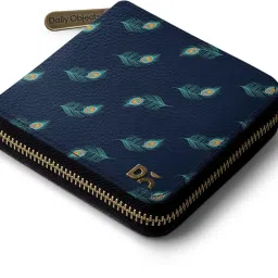 Women Casual Blue Artificial Leather Wallet-image-70