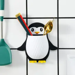 Wall Mounted Penguin Design Multipurpose Stand For Kitchen Bathroom Kitchen Tool Set-40