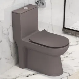 Rimless Ceramic 1 Piece Western Toilet Commode & Soft Close Toilet Seat-S Trap (APS-746,LEXUS) Western Commode-16