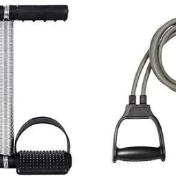 Fitness Combo Of Double Spring Tummy Trimmer & Double Toning Tube Gym & fitness Ab Exerciser-image-0