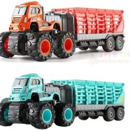 1:43 4Wd Diecast Alloy Animal Transportation Truck Toys With Friction Powered-35