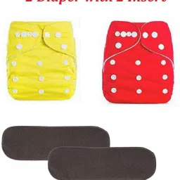 Pocket Style Reusable 2 Cloth Pocket Diaper Cover With 2 Wet Free Inserts For Babies-image-59