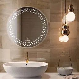 luppra Touch-Sensor LED Wall Mirror for Bathrooms, Living Rooms, and Hallways Bathroom Mirror-picture-9