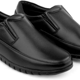 MEN'S HANDCRAFTED LEATHER PLAIN MATTE FORMAL DERBY OFFICE FORMAL SHOES FOR MEN Slip On For Men-image-22