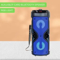 GUGGU 4210 (PORTABLE BLUETOOTH PARTY SPEAKER)With Karaoke Mic & High Quality SoundF384 30 W Bluetooth Tower Speaker-image-49