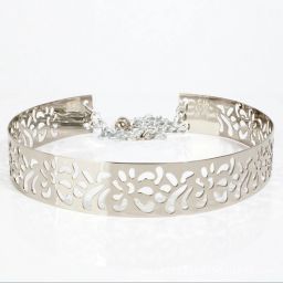 Women Casual Silver Metal Belt-image-24