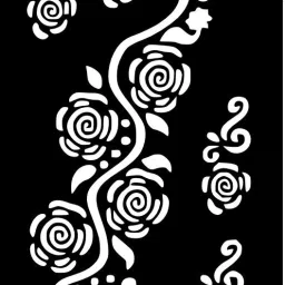Friendly Mehndi Stencil Sheets for Daily Practice and Use-18