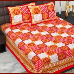 240 TC Cotton Double Jaipuri Prints Flat Bedsheet-picture-41