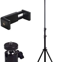 BASS BLING 7Ft(84 Inch)Big Tripod Portable & Adjustable stand with Clip Holder & 360* Head Tripod, Tripod Ball Head-28