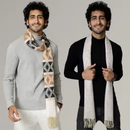 Ravaiyaa - Attitude Is Everything Woven Men Muffler-image-55