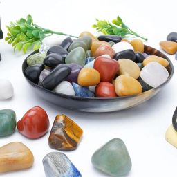 Energised Wealth Abundance Reiki Healing Crystal Bag for Prosperity Carved Asymmetrical Crystal Stone-image-46