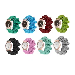 WATCHSTAR Women Dial & Textured Straps Digital Watch new design scrunchies pack of 8-26