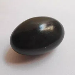 SALIGRAM KARNALI RIVER Natural Black stone for Pooja Decorative Showpiece-6 cm-picture-25