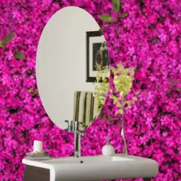 BBSimple Oval Shape Frameless Glass Mirror_97 Bathroom Mirror-image-5