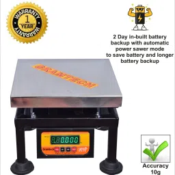 GRAMTECH Weight 100kg x 10g Weighing Scale Machine Double Display for Shop Weighing Scale image 4