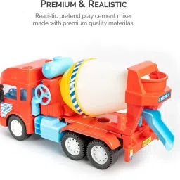 game phactory Cement Mixer Truck Friction Powered Realistic Big Size Automobile Construction image 2