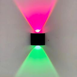 2 WAY OUTDOOR LIGHT PINK GREEN Post Light Outdoor Lamp-image-9