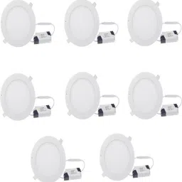 12 watt LED Round Slim Panel Light False Ceiling POP DownLight Indoor Light pack of 8 Recessed Ceiling Lamp-picture-10
