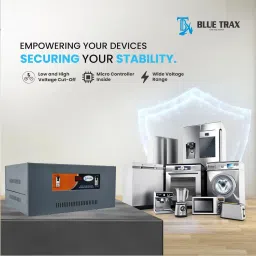 blue trax Mainline Copper Table Top Digital 15 KVA Heavy Duty 12000W 130V-280V Voltage Stabilizer image 4