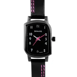 Sonata Women Black Dial Watch 87001NL01-42