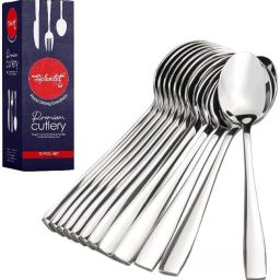 SpoonSet_12 Stainless Steel Table Spoon, Sugar Spoon, Coffee Spoon Set-12