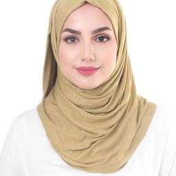Solid Cotton Blend Women Beige Scarf-image-71