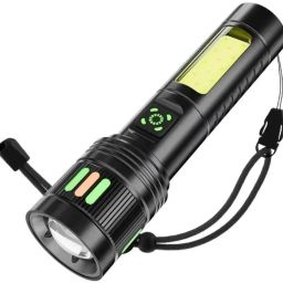 Metal Led Torch Light Long Range 2 Km With Type C Charging & 6 in 1 Functions 8 hrs Torch Emergency Light-image-72