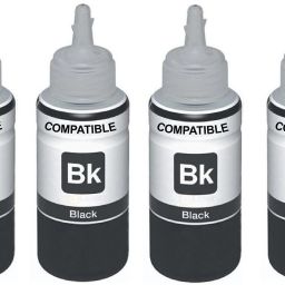 Dubaria T6641 Refill Ink For Use In Epson L100, L110, L130, L200, L210, L220, L300, L310, L350, L355, L360, L365, L455, L550, L555, L565, L1300 Printers - 70 ML - Pack of 4 Black Ink Cartridge-image-37