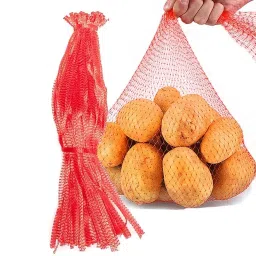 Reusable Household Kitchen Portable Hollow Mesh Storage Bag pack 12 Pack of 12 Grocery Bags-43