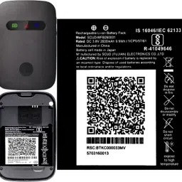 Wokia-Electronics Company Mobile Battery ForJIO Reliance Jio 4G Router JioFi 3 (JMR540, JMR541) JioFI 4 (JMR1140)-2600mAh-40