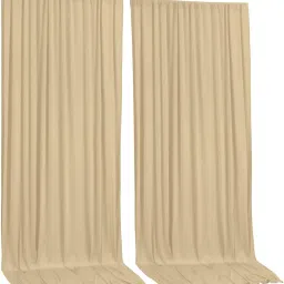 Stookin biege Decoration Backdrop Curtain Background Wedding Parties 5x12Ft (Set of 2) Reflector-image-36