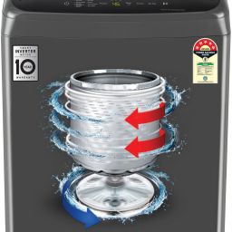 7 kg 5 Star, Smart Inverter Technology, TurboDrum, Smart Diagnosis with Soft Closing Door Fully Automatic Top Load Black-19