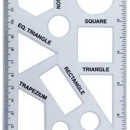 17 SHAPES STENCIL Ruler-16