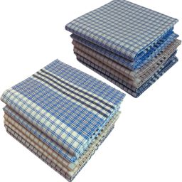 Heartmia White Cotton Checks ["White"] Handkerchief-image-73