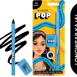 Intense Kohl 01 Black - Water-resistant | Smudge-proof | Sharpener included-image-19