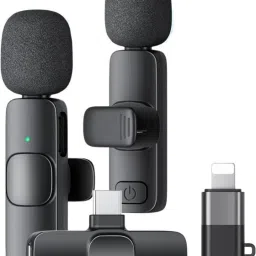 Dual Wireless Mic for Youtuber with Fur,Type-C & iphone Support Microphone-32