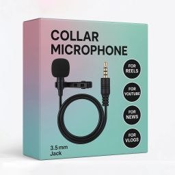 Tangle-Free Wired Collar Mic – Flexible 3.5mm AUX Cable for Easy Use Microphone-picture-25
