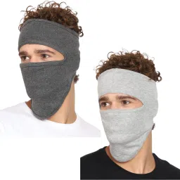 Grey, White Bike Face Mask for Men & Women-image-13