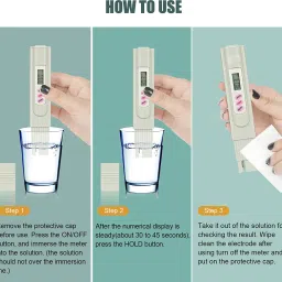 acu-check 2Pc Portable LCD Digital TDS Water Quality Tester Water Testing Pen Filter Meter Digital TDS Meter image 3