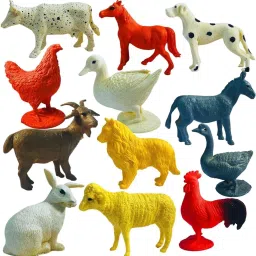 Realistic Domestic Animals Toys Set for Kids 12PCs Big Size Jungle Farm Animal-picture-25