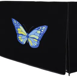 JM Homefurnishings Padded Cover, Dust Cover, etc. for 49 inch Computer Monitor, TV, LCD Monitor, etc. - LEDPBlackJJ0149IN-27